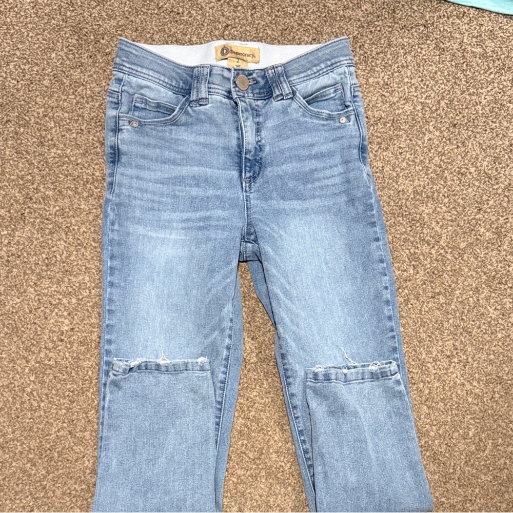 Democracy "Ab Tech" Jeans | light wash | size 2